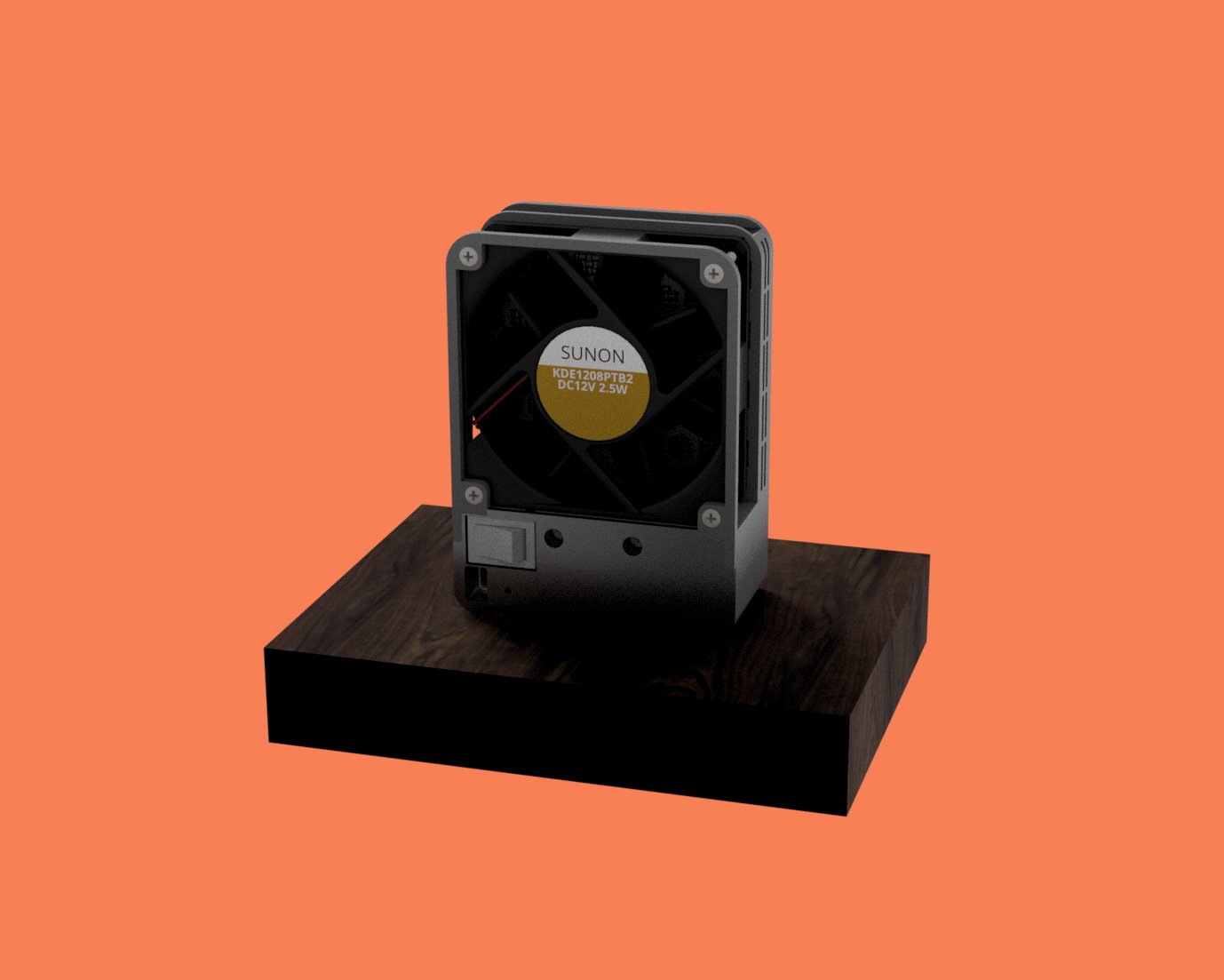 Back Render of the Smoke extractor